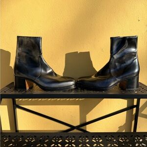 Alessandro Vasini “Raoul” Black Leather Men's Boots
